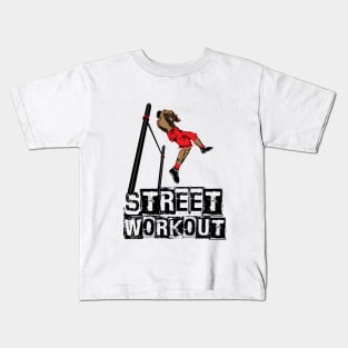 Street Workout- Muscle up-C Kids T-Shirt